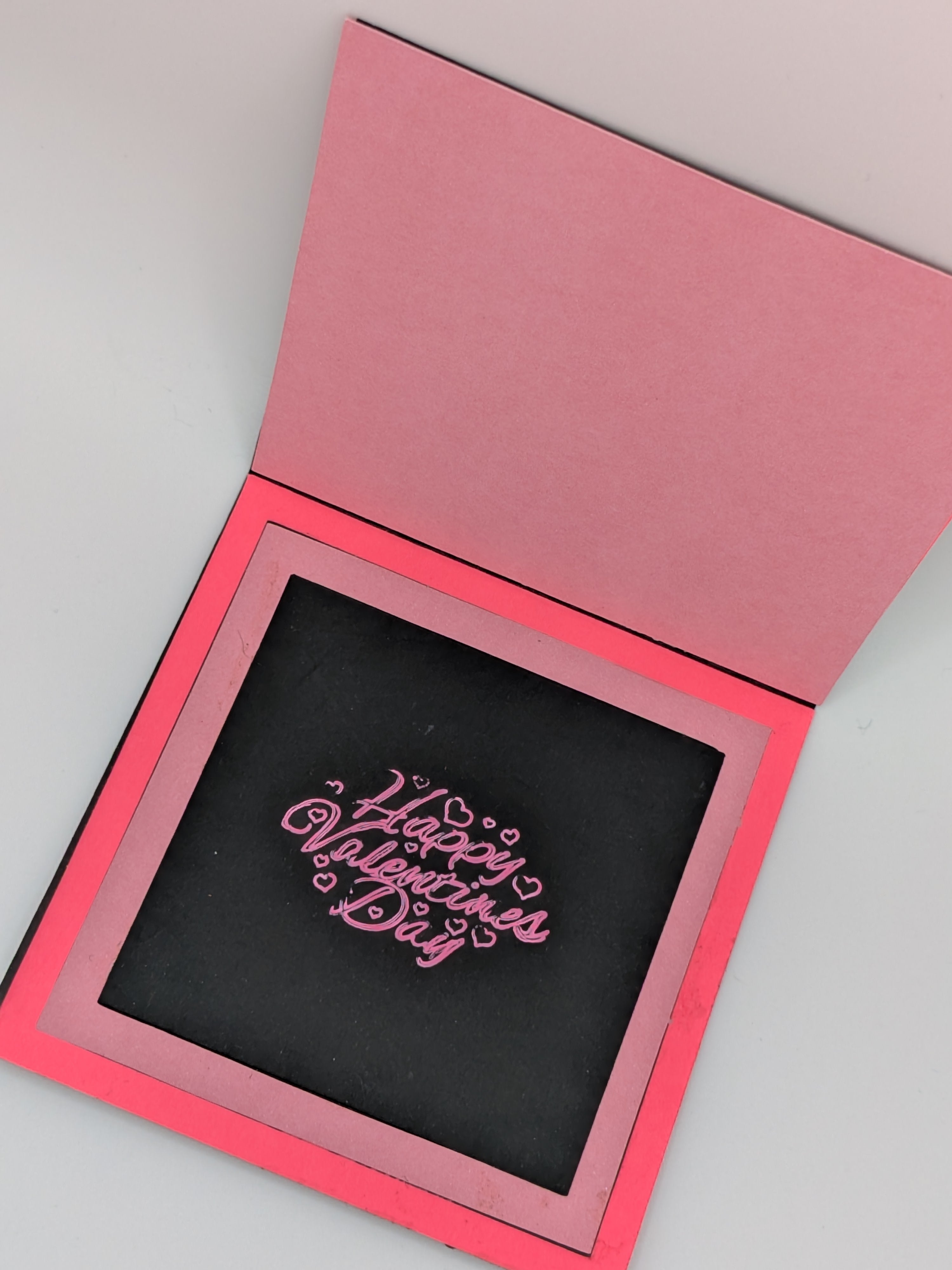 Valentine's Day Card - pink hearts