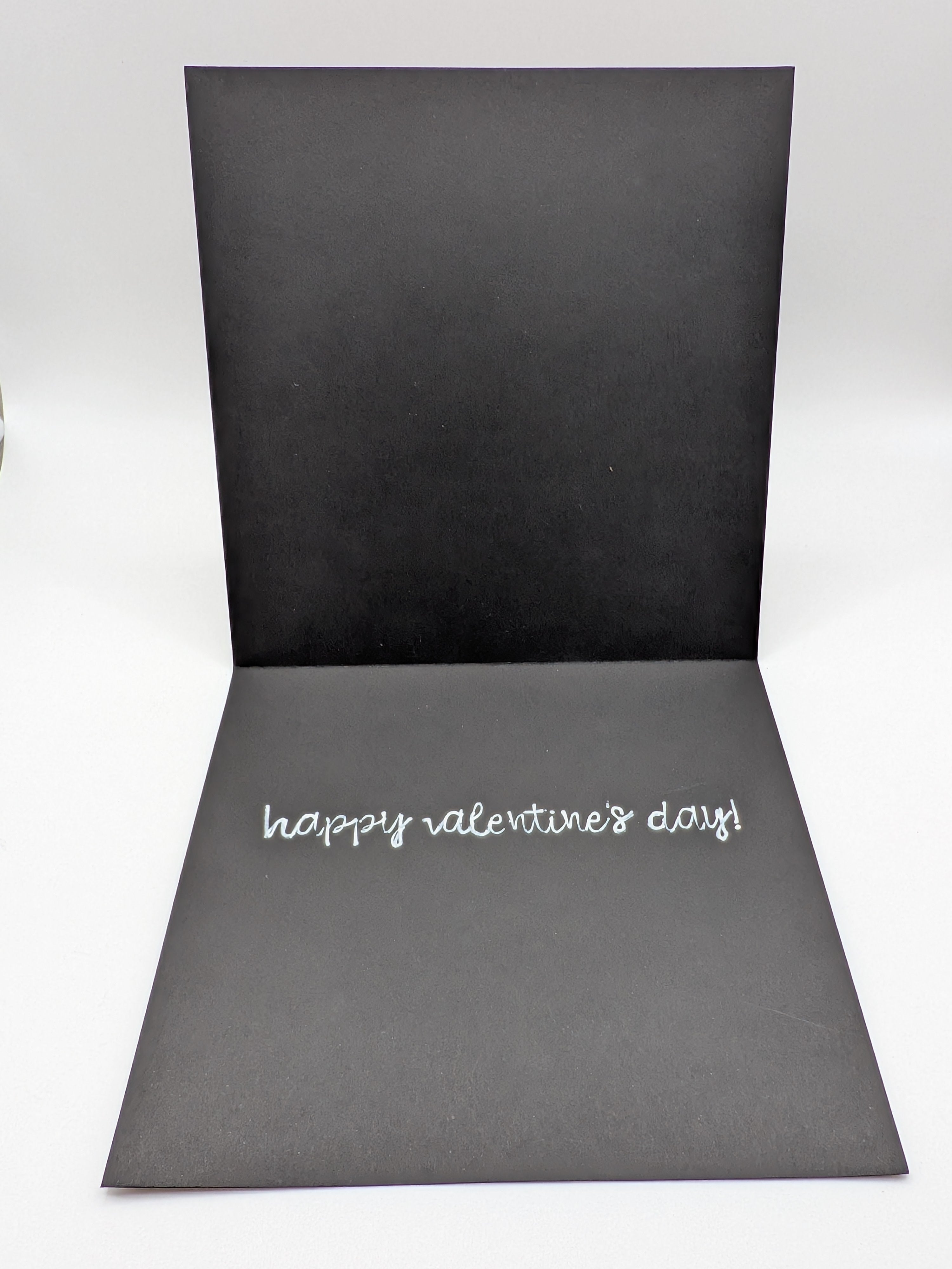 Valentine's Day Card - purple mosaic
