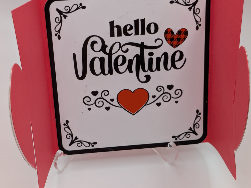 Valentine's Day Card - glittery heart