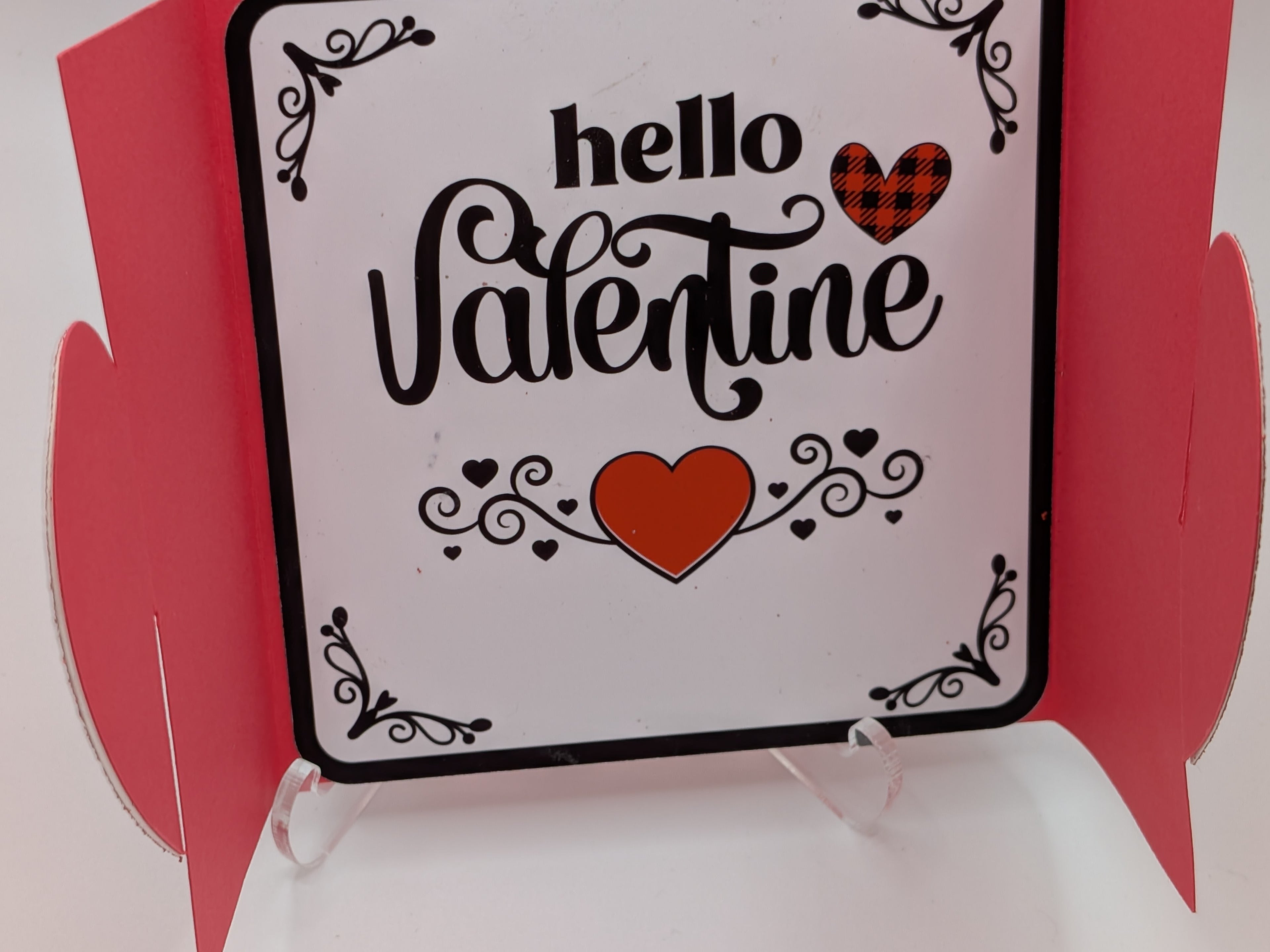 Valentine's Day Card - glittery heart