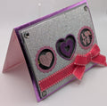 Valentine's Day Card - shaker card with glitter cardstock