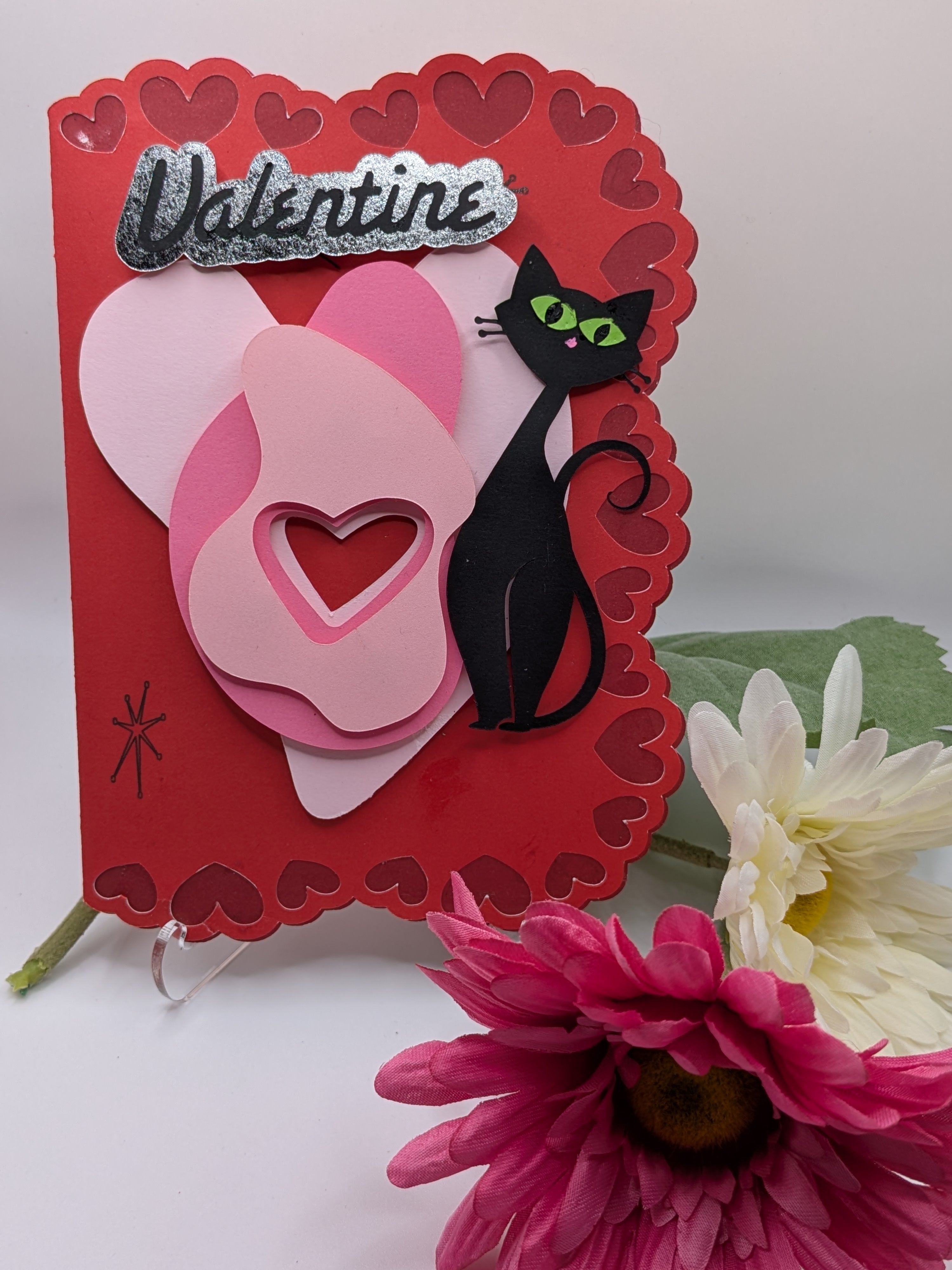 Valentine's Day Card - Cosmic Kitty