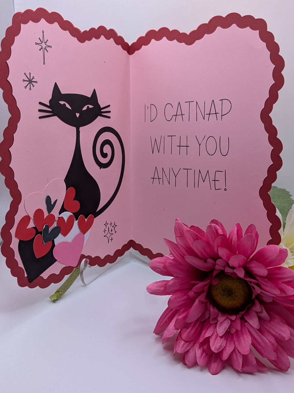 Valentine's Day Card - Cosmic Kitty