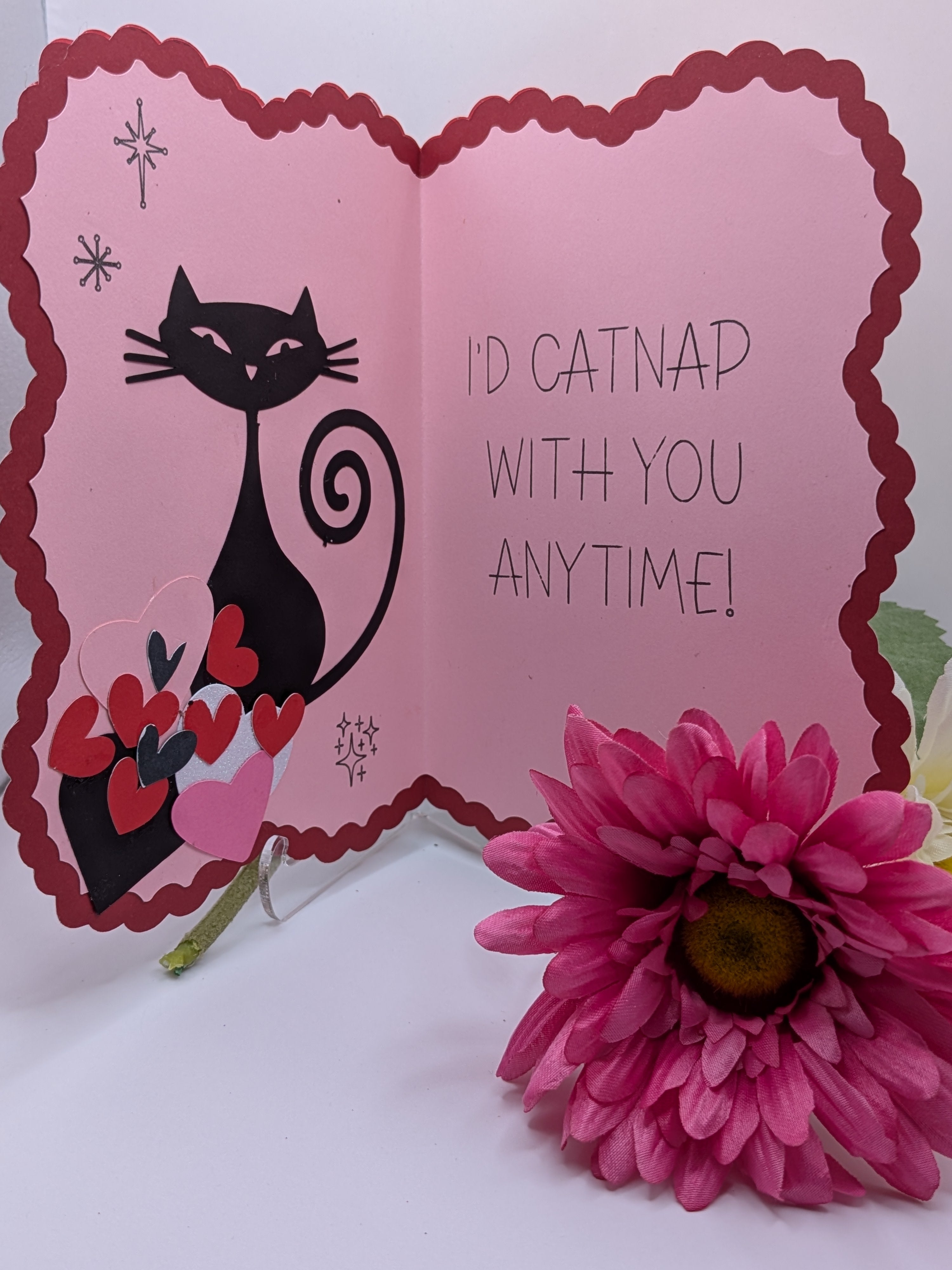 Valentine's Day Card - Cosmic Kitty