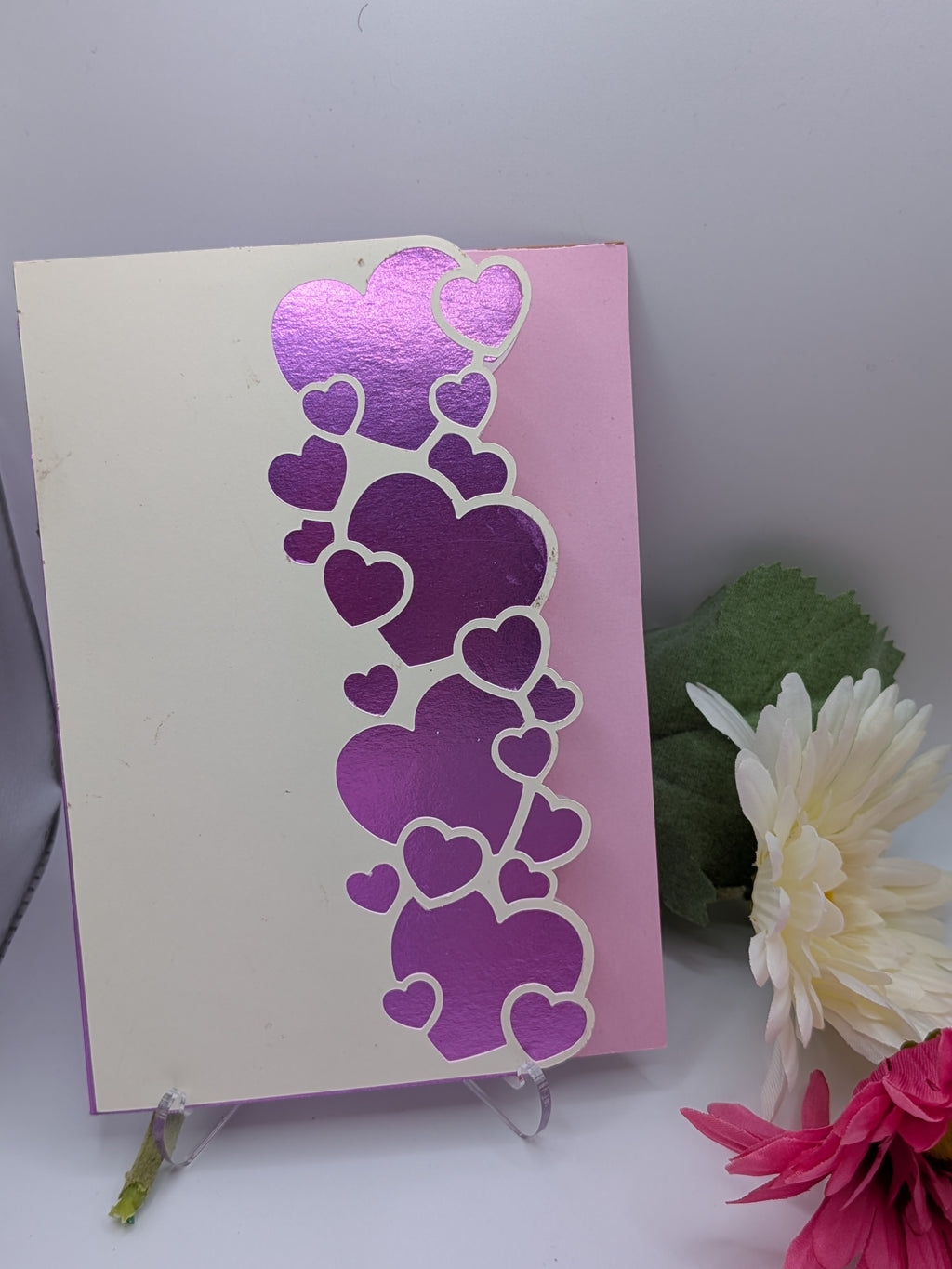 Valentine's Day Card - cutout roses