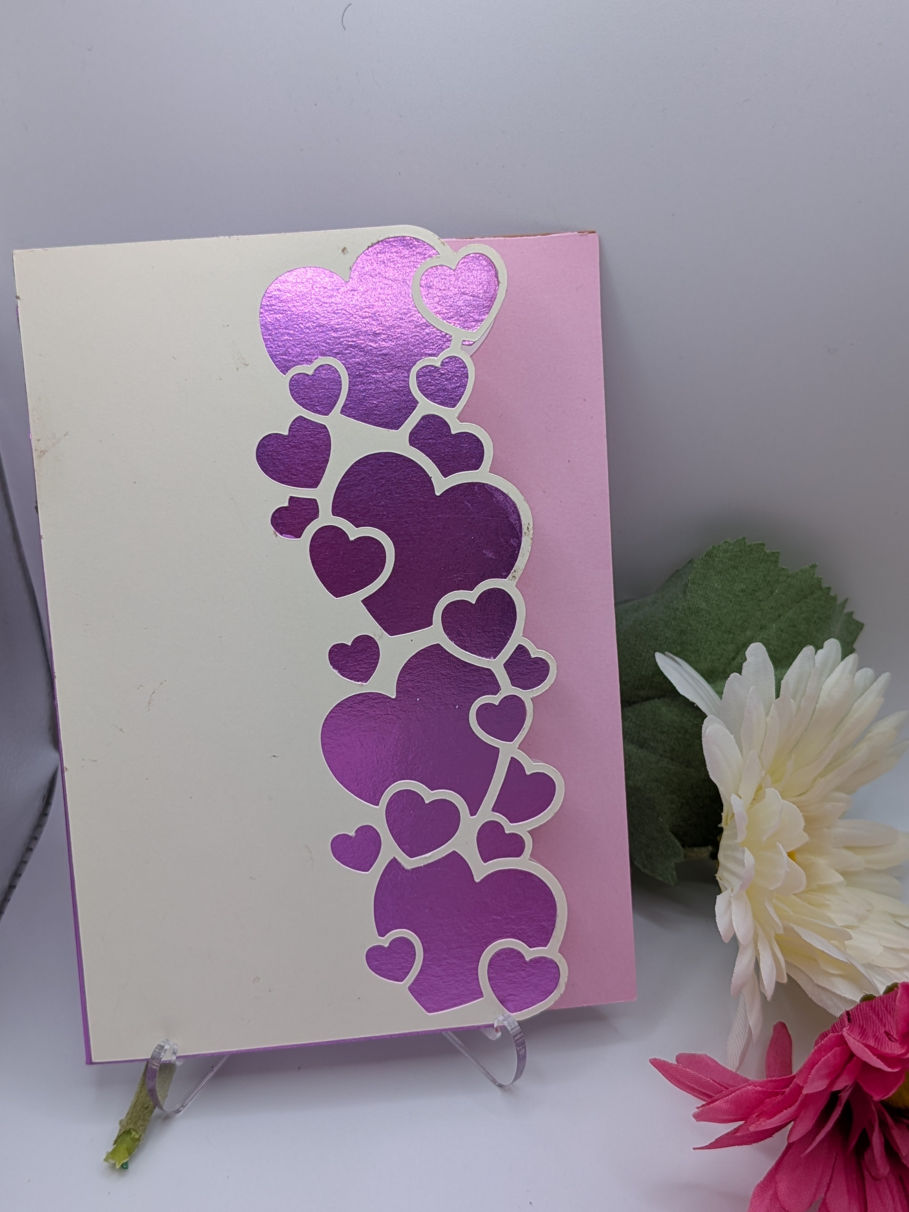 Valentine's Day Card - cutout roses