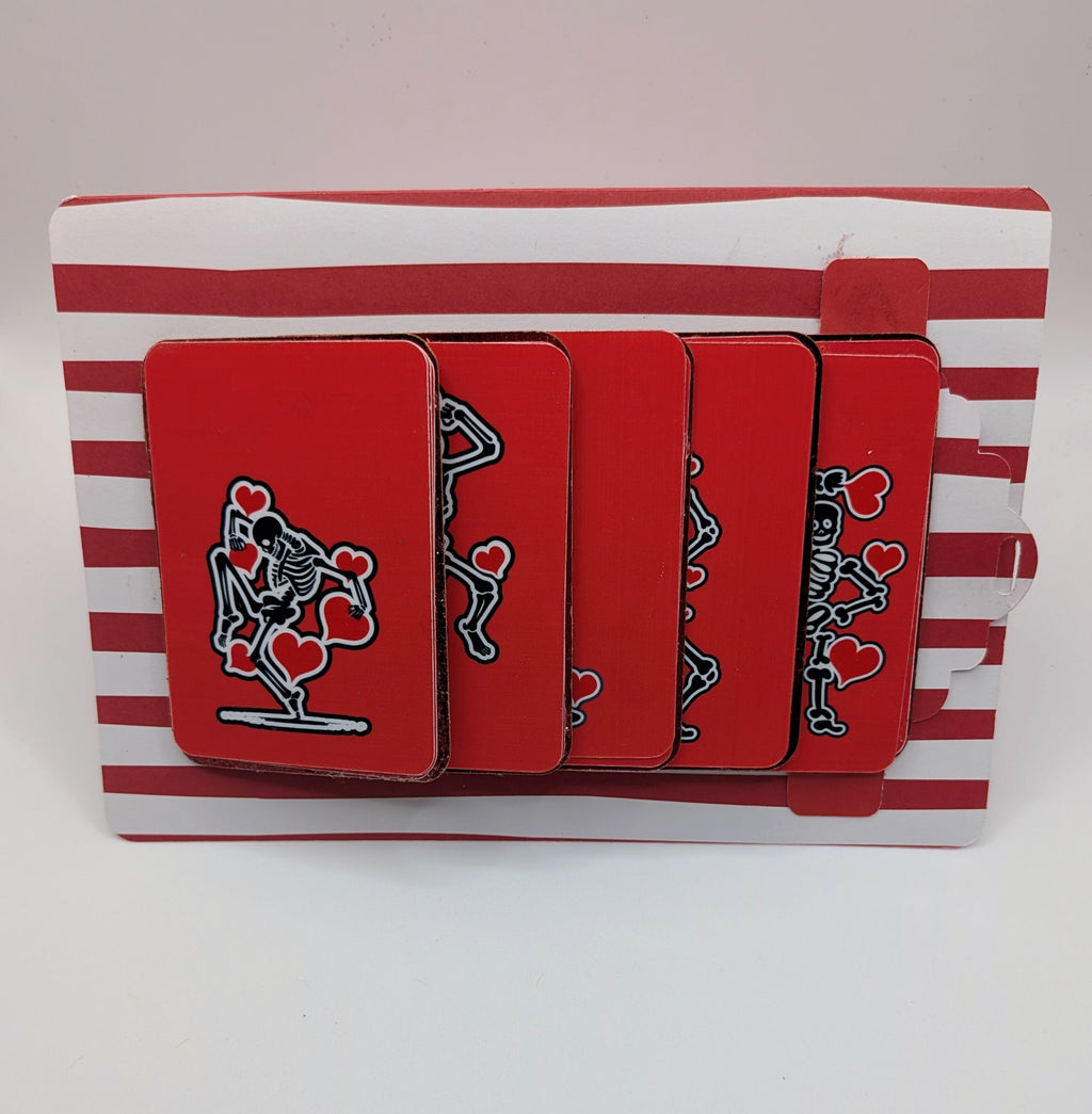 Valentines's Day Card - Dancing Skeletons