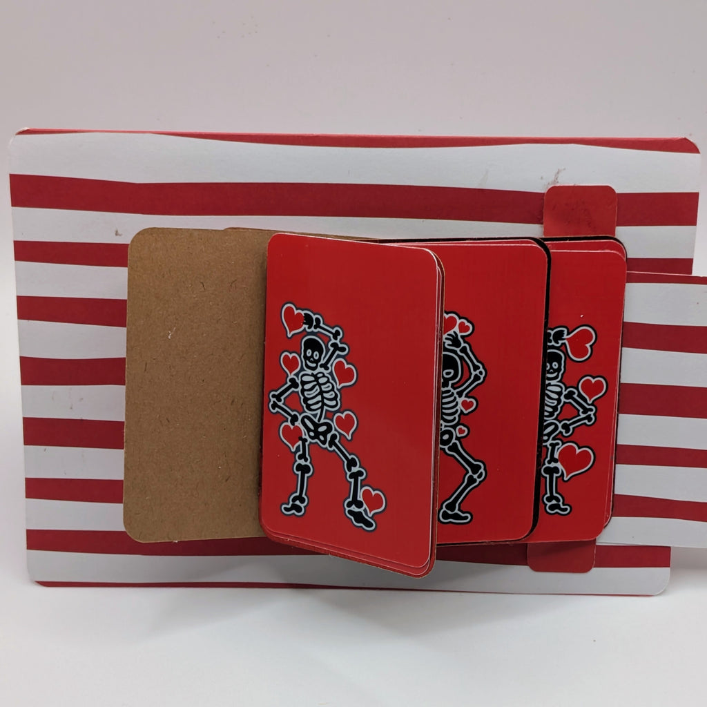 Valentines's Day Card - Dancing Skeletons