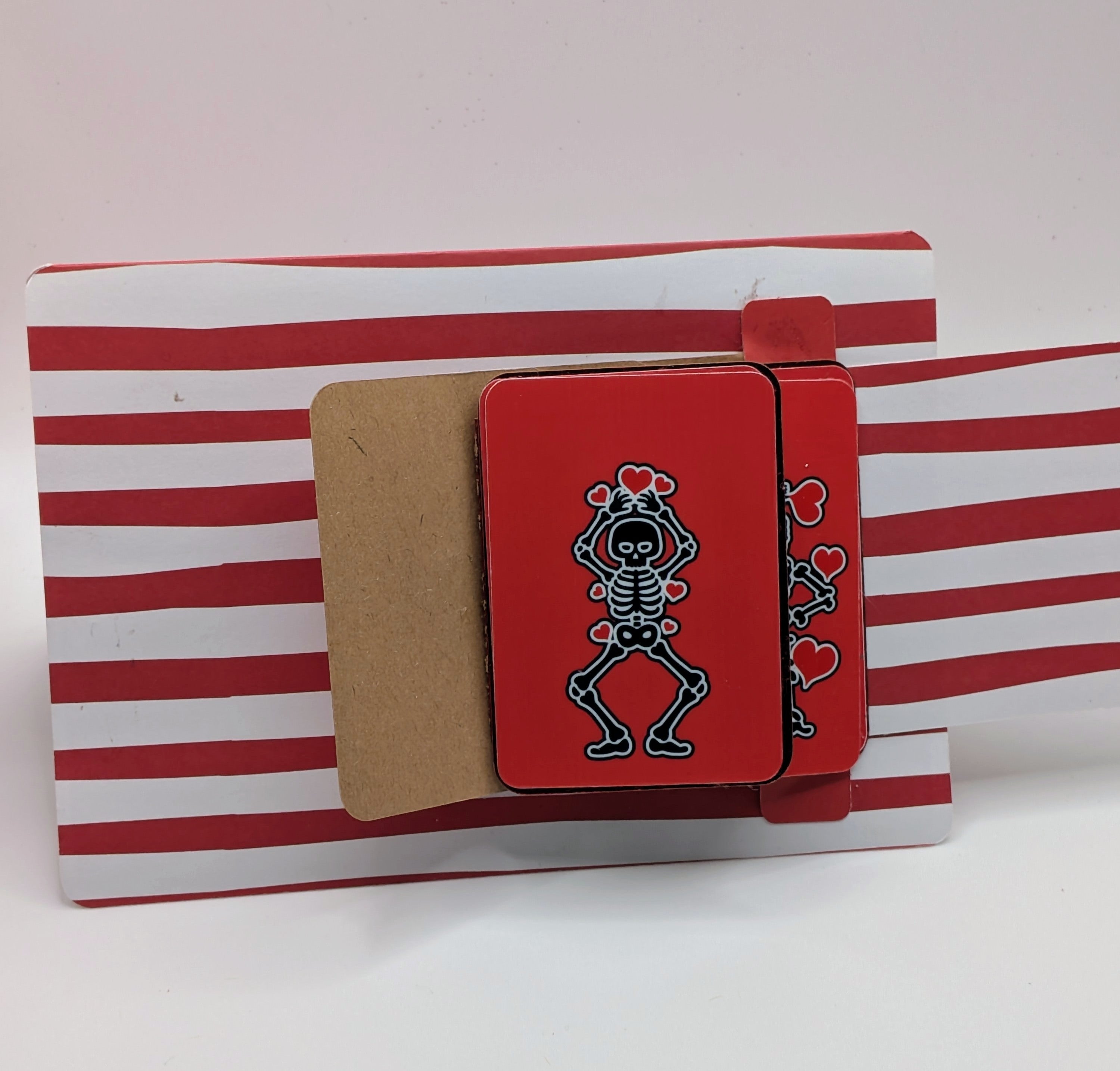 Valentines's Day Card - Dancing Skeletons