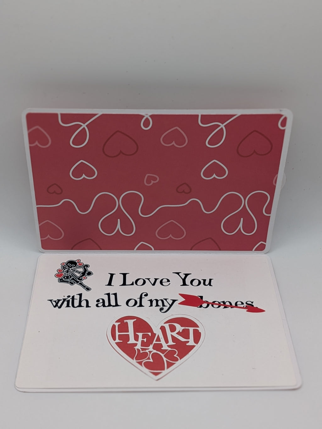 Valentines's Day Card - Dancing Skeletons