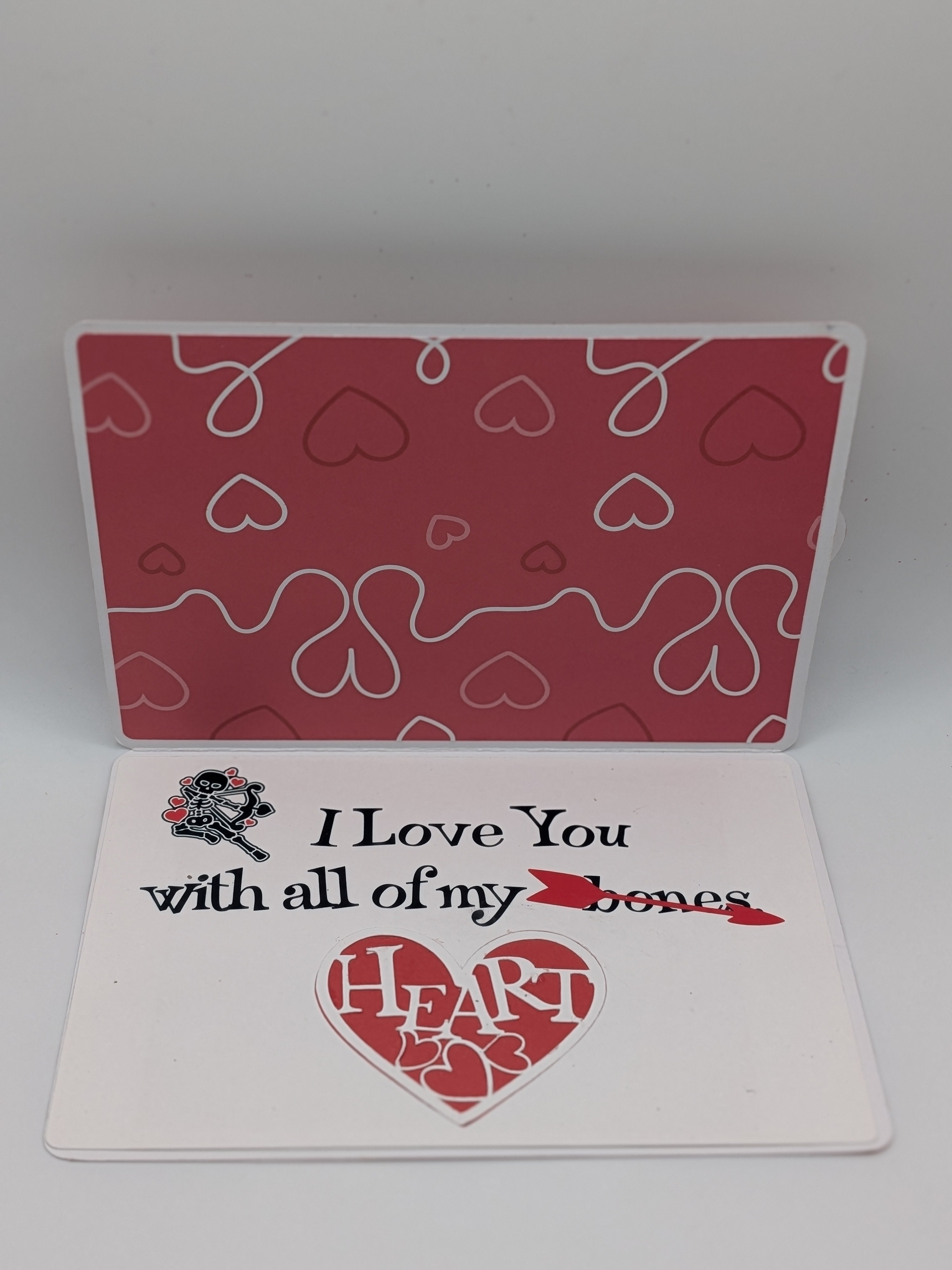 Valentines's Day Card - Dancing Skeletons